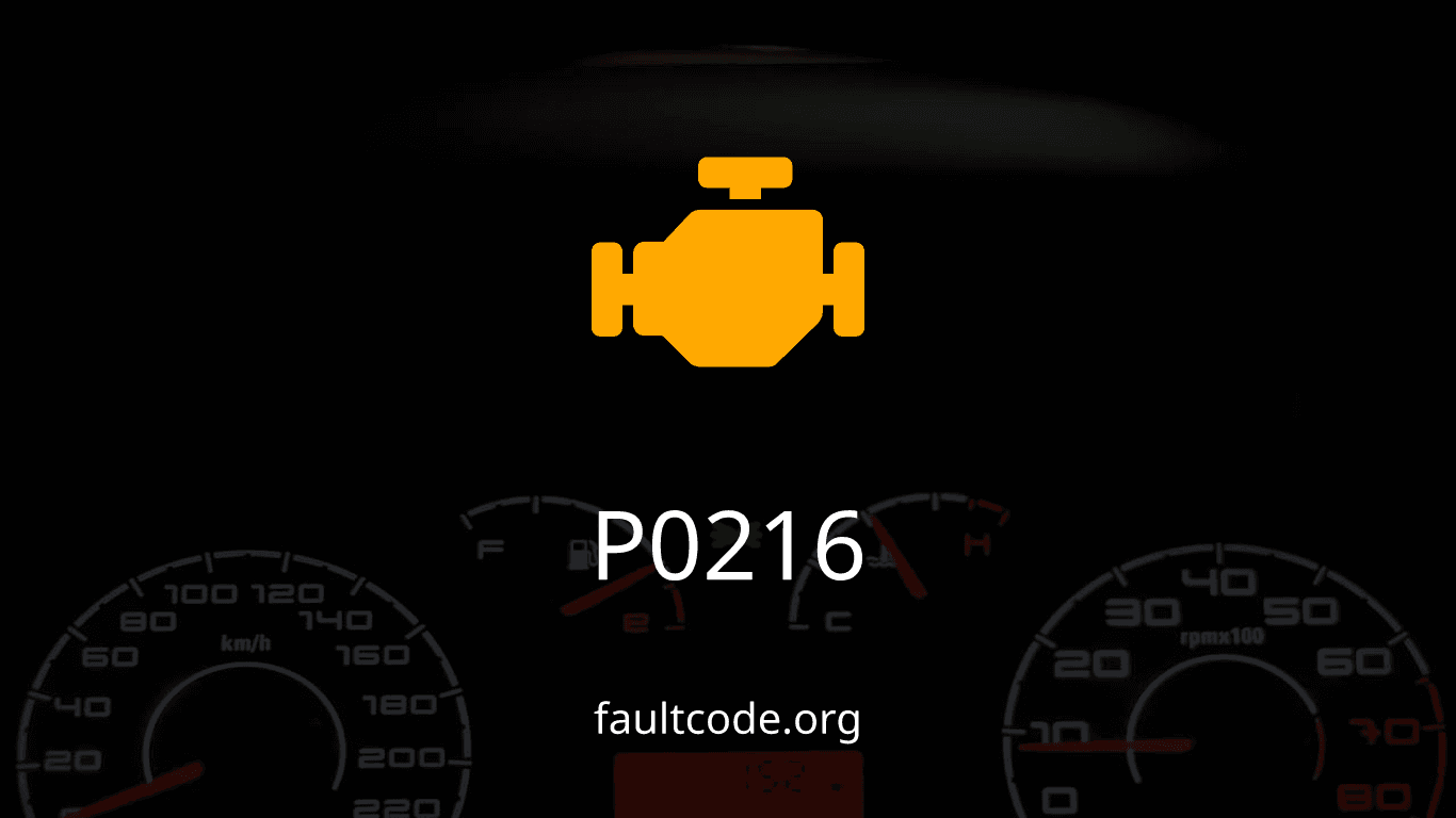 P0216 Injection Timing Control Circuit Malfunction