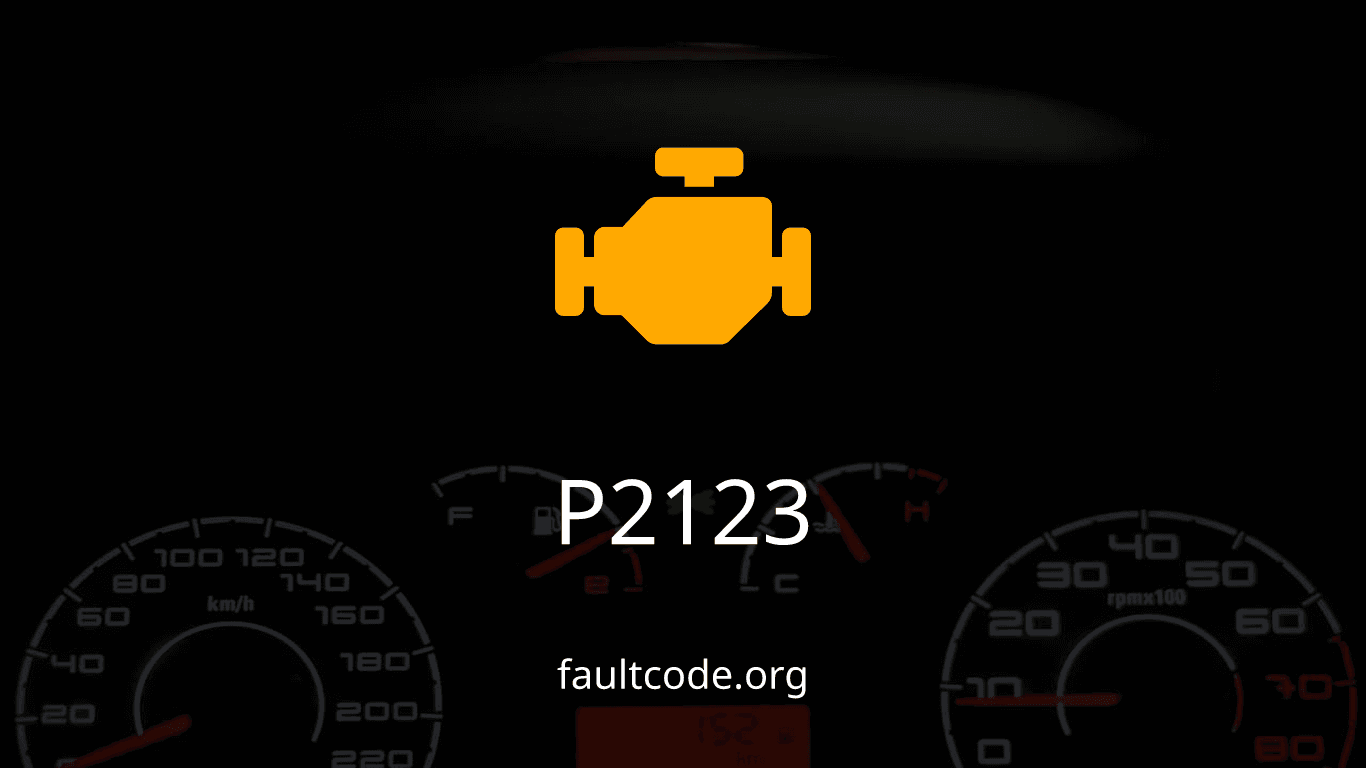P2123 Throttle/Pedal Position Sensor/Switch D Circuit High