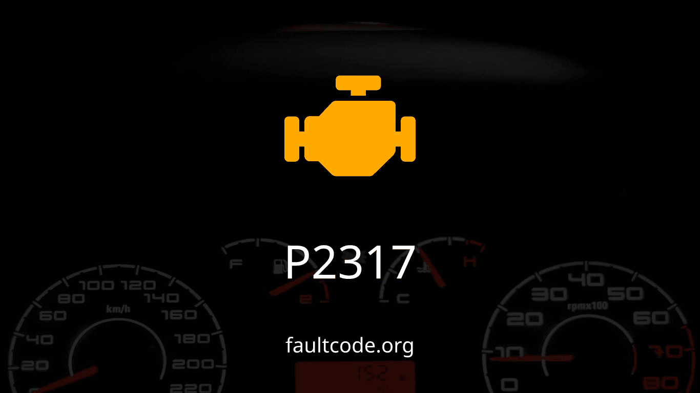 P2317 Ignition Coil F Secondary Circuit