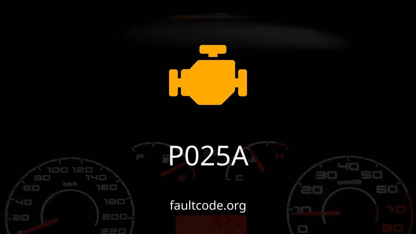 P025A Fuel Pump Module Control Circuit/Open