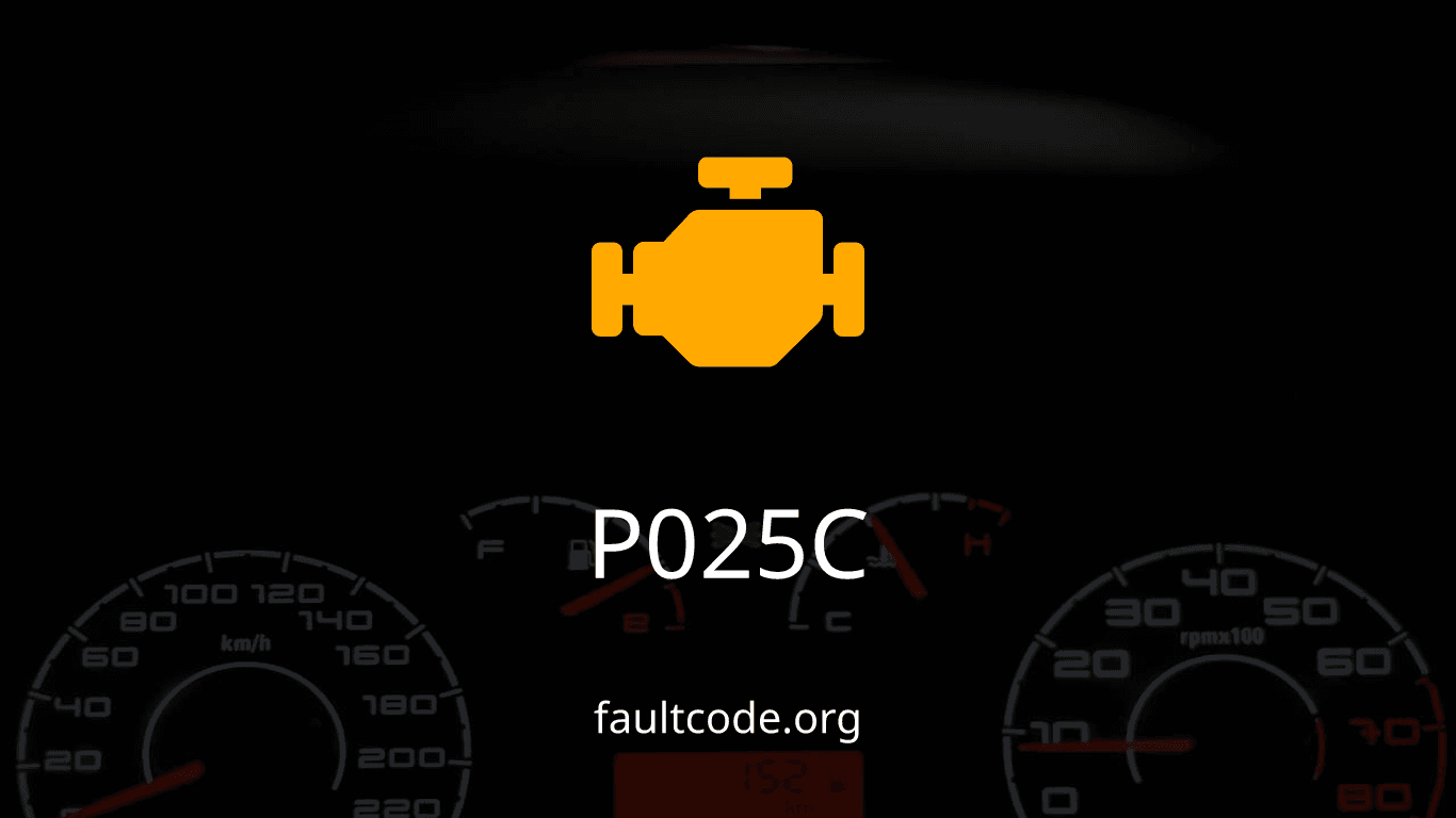 P025C Fuel Pump Module Control Low
